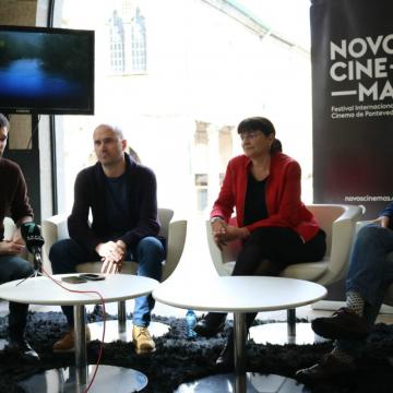 Santos, Novás, Da Silva e Morquecho, na presentación deste martes. Foto: Novos Cinemas