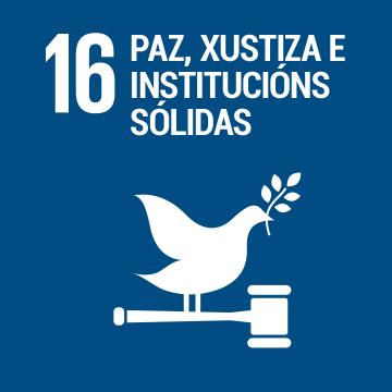 Banner ODS 16 Paz, Xustitiza e Institucións Sólidas